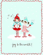 Singing in the Snow Illustration